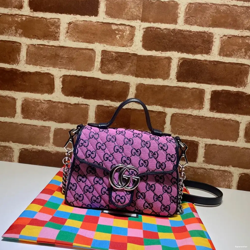 Hyper Peter Bag Top GG Mini Marmont GUCCI Handle 0524